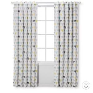 Cloud island blackout curtain 42”x83” geometric triangles. 2 Panels included